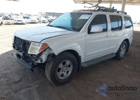 2005 Nissan Pathfinder Se из США, поврежденный, VIN 5N1AR18U35C786580